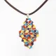 Symphony - Xochitl Rhombus M-Chocolate Suedine - 1